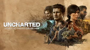 Uncharted: Legacy of Thieves Collection artwork with Nathan Drake, Chloe Frazer, and others