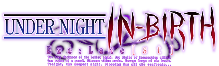 under night in birth exe late st logo