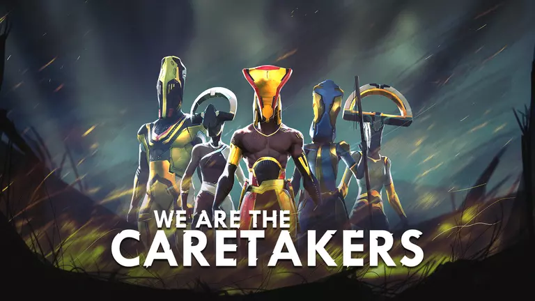 We Are The Caretakers game art showing characters.