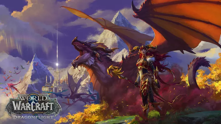 World of Warcraft: Dragonflight artwork featuring Alexstrasza the Life-Binder in the Dragon Isles