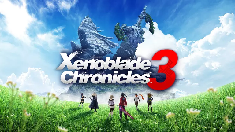 Xenoblade Chronicles 3 game artwork featuring Noah, Mio, and others