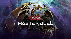 Yu-Gi-Oh! Master Duel artwork featuring a white dragon in golden armor