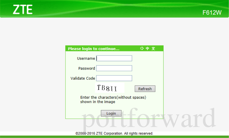 Forwarding Ports In A Zte F612w Router