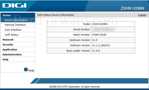 Настройка роутера zte zxhn h298n мтс