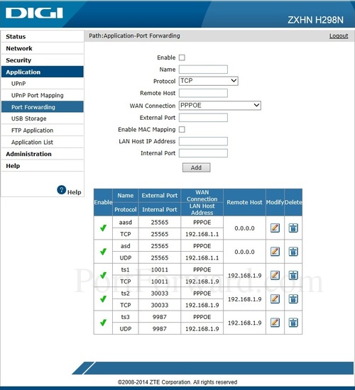 Настройка роутера zte zxhn h298n мтс